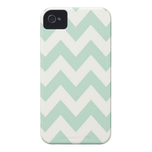 Coques Case-Mate iPhone Chevron vert clair (Dos)