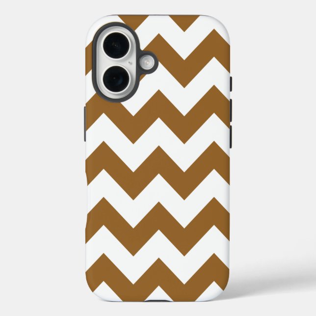 Coques Case-Mate iPhone Chevrons Brown neutres au sucre (Verso)