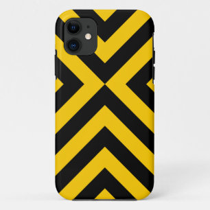 Coque Case-Mate Pour iPhone Chevrons jaunes et noirs