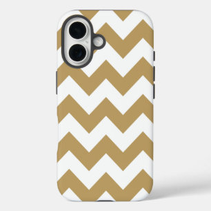 Coques iPhone 16 Chevrons neutres en jachère