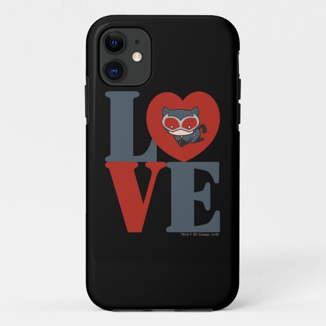 Coques Case-Mate iPhone Chibi Catwoman LOVE (Dos)