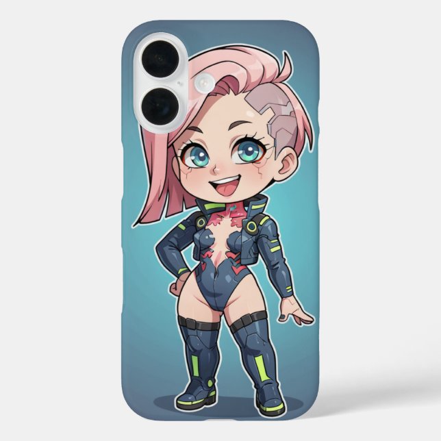Coques Case-Mate iPhone Chibi girl (Verso)