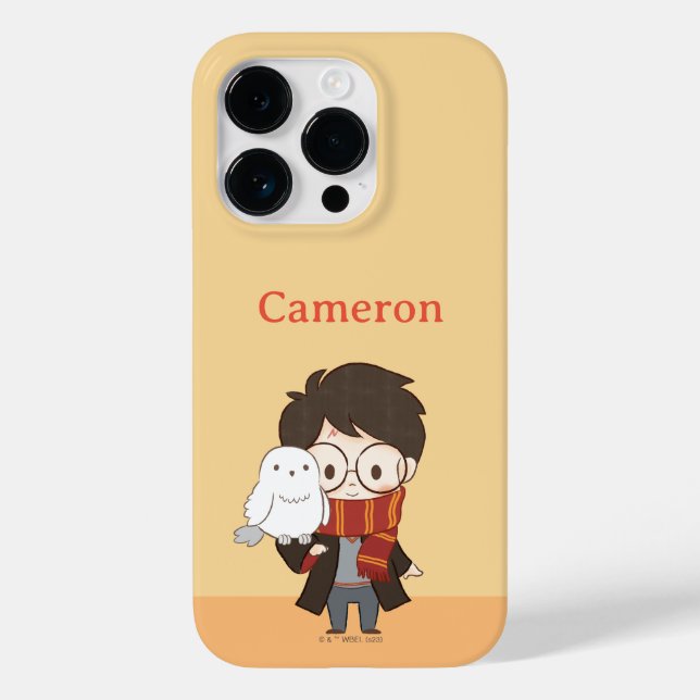 Coques Case-Mate iPhone Chibi HARRY POTTER™ & Hedwig (Verso)