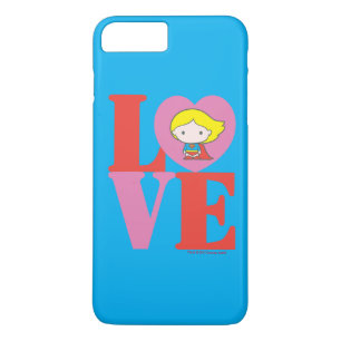 Coque iPhone 8 Plus/7 Plus Chibi Supergirl LOVE