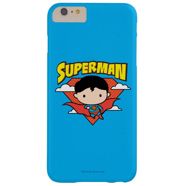 Coques Case-Mate iPhone Chibi Superman Polka Dot Shield et nom (Dos)