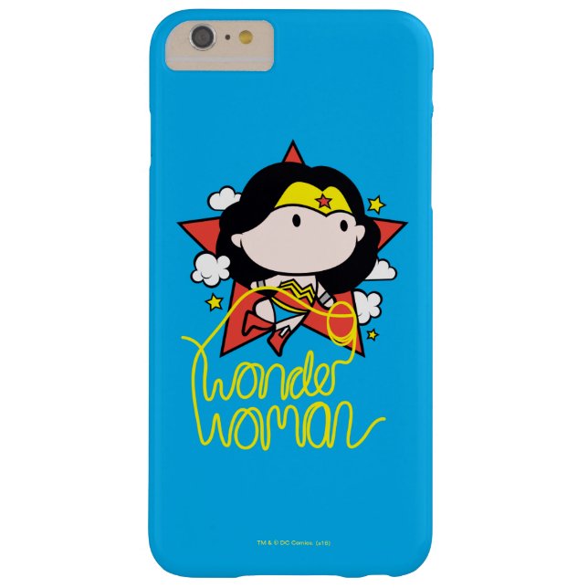 Coques Case-Mate iPhone Chibi Wonder Woman Voler Avec Lasso (Dos)