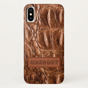 Case-Mate iPhone Case Chic Crocodile Monogramme de la peau