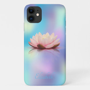 Case-Mate iPhone Case Chic Élégant Lotus Bleu Holographique