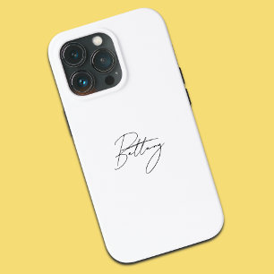 Case-Mate iPhone Case Chic Elegant Noir Script Calligraphie Nom