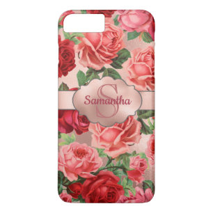 Case-Mate iPhone Case Chic Elegant Vintage Rose Rouge Roses Nom Floral