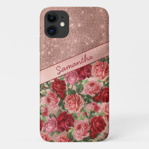 Case-Mate iPhone Case Chic Elegant Vintage Rose Rouge Roses Nom Floral