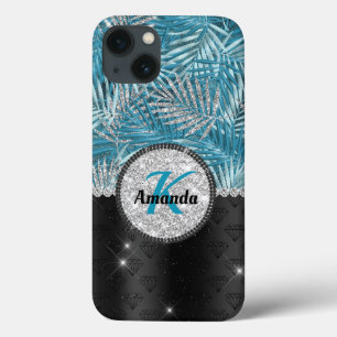 Case-Mate iPhone Case Chic girly turquoise aqua parties scintillant feui