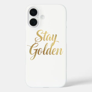 Coque Pour iPhone 16 Chic Gold Script Motivation Message