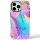 Chic holographique monogramme de parties scintilla