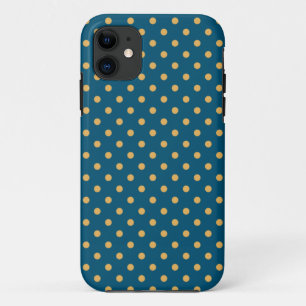 Case-Mate iPhone Case Chic Jaune sur Turquoise Polka Dot iPhone 5/5s Coq
