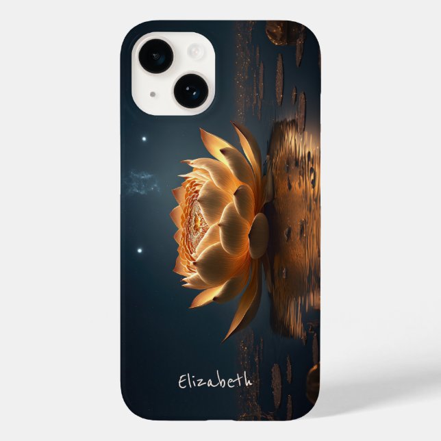 Coques Case-Mate iPhone Chic Lotus Flower Dark (Verso)