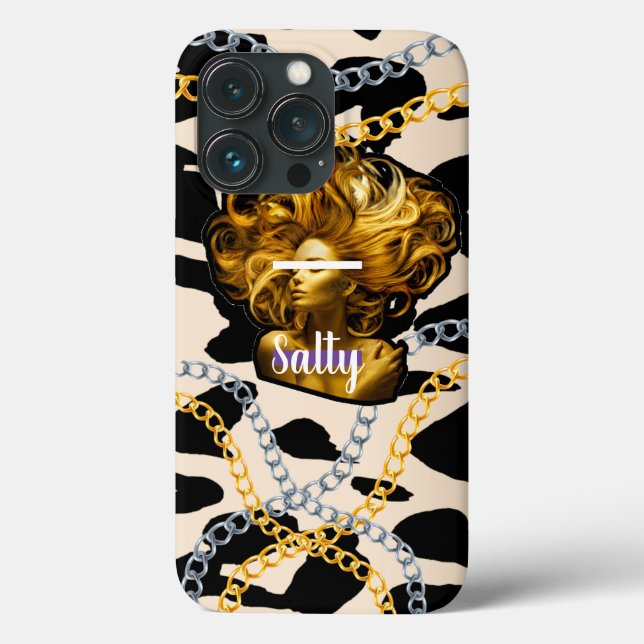 Coques Case-Mate iPhone Chic Luxurious Wild Salty Girl Anniversaire Gift g (Verso)