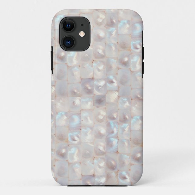 Coques Case-Mate iPhone Chic Mère de Pearl Elegant Motif de mosaïque (Dos)