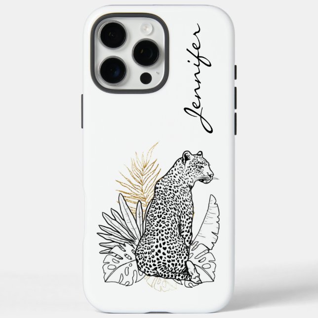 Coques Case-Mate iPhone Chic moderne Leopard iPhone (Verso)