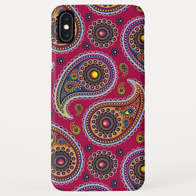 Coques Case-Mate iPhone Chic Paisley tendance élégant moderne Motif fille (Dos)