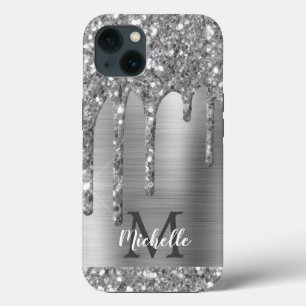 Case-Mate iPhone Case Chic Parties scintillant gris argent Lecteurs Mono