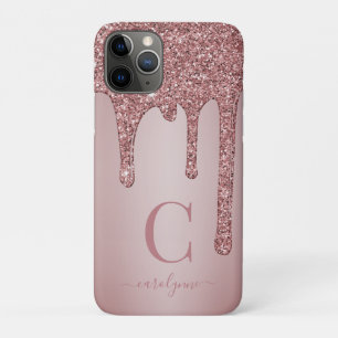 Case-Mate iPhone Case Chic Rose Gold Parties scintillant gouttes Monogra