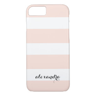 Coque iPhone 7 Chic rouge rose et blanc