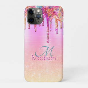 Case-Mate iPhone Case Chic violet orange ombre parties scintillant goutt