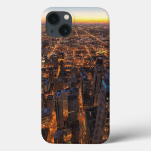 iPhone 13 Case Chicago du centre au coucher du soleil