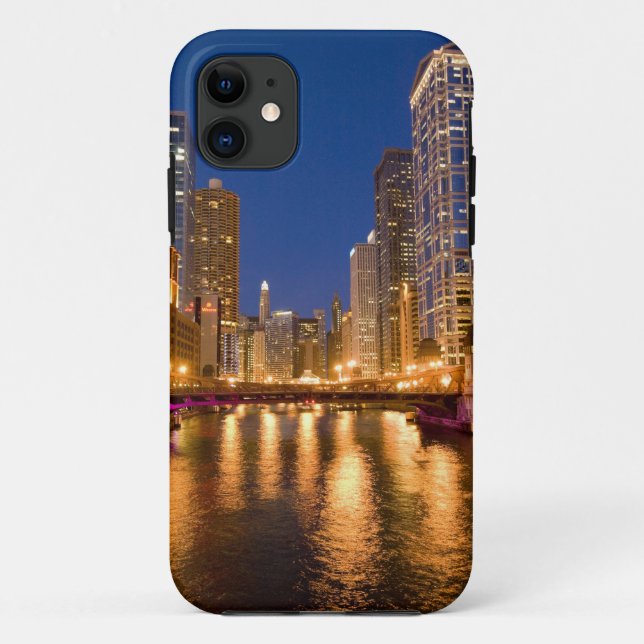 Coques Case-Mate iPhone Chicago, Illinois, Skyline et Chicago River à (Dos)