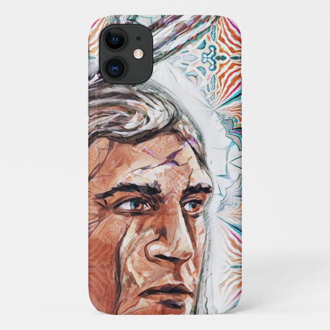 Coques Case-Mate iPhone Chieftan ancien et motif fractal (Dos)