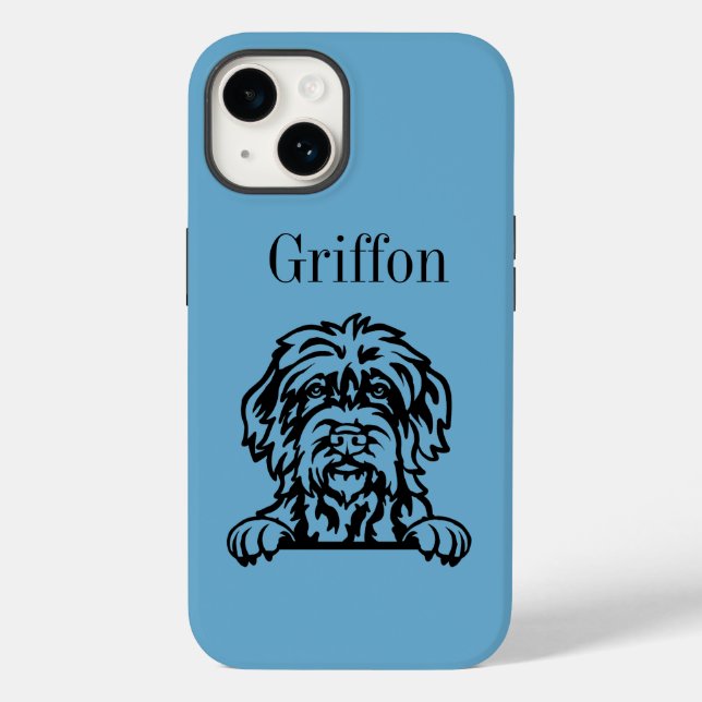 Coques Case-Mate iPhone Chien à poils durs Pointing Griffons (Verso)