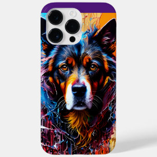 Coque Pour Pour iPhone 14 Pro Max chien Abstrait de couleur de splash