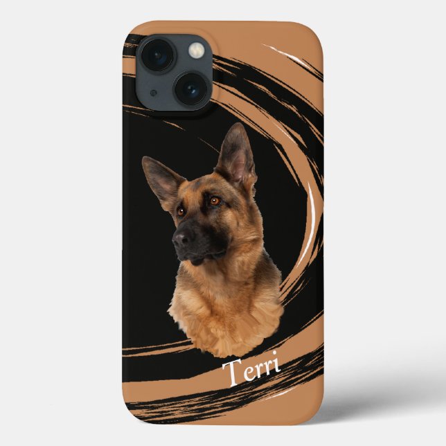 Coques Case-Mate iPhone Chien berger allemand Abstrait Coque-Mate Pihon  (Verso)