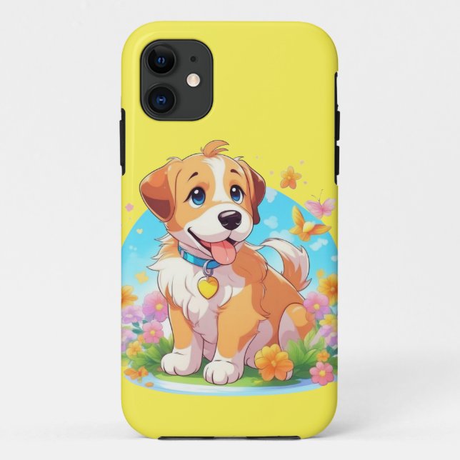 Coques Case-Mate iPhone Chien chiot mignon (Dos)