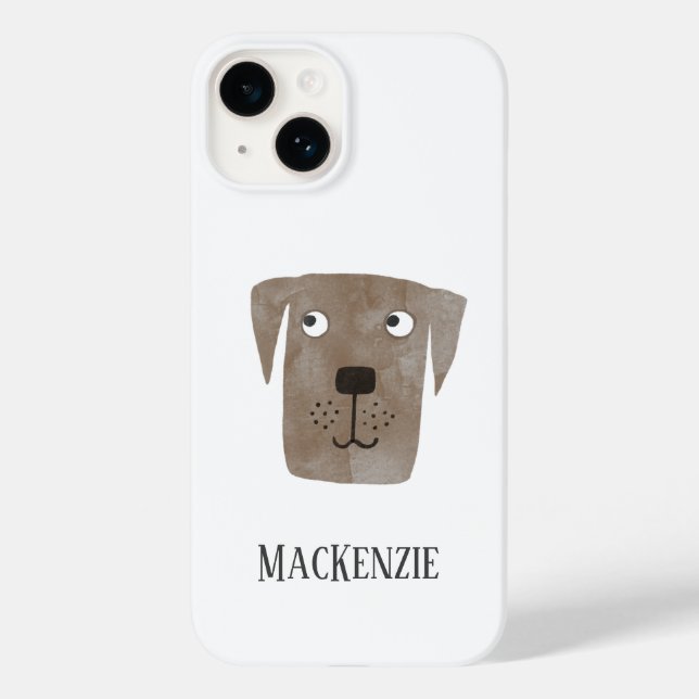Coques Case-Mate iPhone Chien Chocolat Labrador Retriever Chien Personnali (Verso)