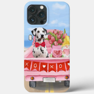 Case-Mate iPhone Case Chien dalmate Saint Valentin Coeurs de Camion