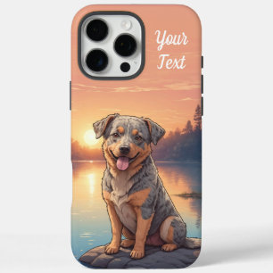 Coques iPhone 16 Pro Max Chien de bétail australien par lac