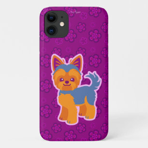 Case-Mate iPhone Case Chien de caricature de Yorkie à cheveux courts