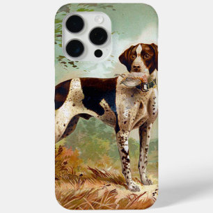 Coque iPhone 15 Pro Max Chien de chasse avec oiseau dans la bouche