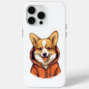 Coque iPhone 15 Pro Max Chien de Corgi drôle dur