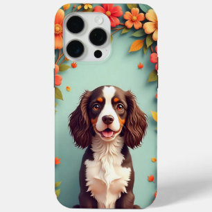 Coque iPhone 15 Pro Max 🐕 Chien de dessin animé mignon avec une expressio