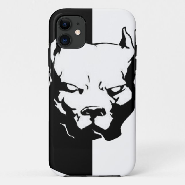 Coques Case-Mate iPhone Chien de Pitbull (Dos)