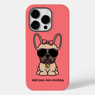 Coque Pour iPhone 14 Pro Chien de taureau français de la faune féminine