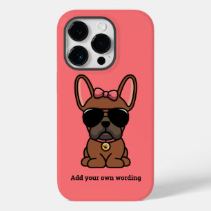 Coque Pour iPhone 14 Pro Chien de taureau français de la Fête Rouge