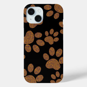 Coque Pour iPhone 15 chien d'empreinte