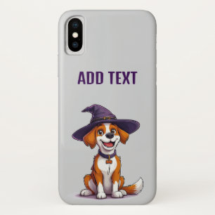 Case-Mate iPhone Case Chien d'Halloween portant un chapeau de sorcière