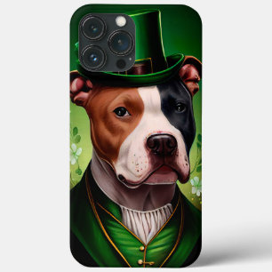 Case-Mate iPhone Case Chien du Staffordshire américain à la St. Patrick'
