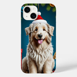 Coque Pour iPhone 14 Chien joyeux avec un pelage duveteux