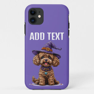 Case-Mate iPhone Case Chien joyeux portant un chapeau de sorcière